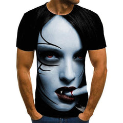 2020 Mens horror T shirts with 3D Zombie Print