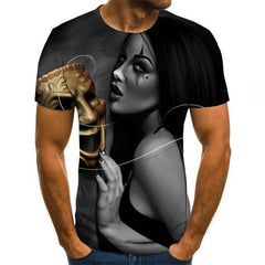 2020 Mens horror T shirts with 3D Zombie Print