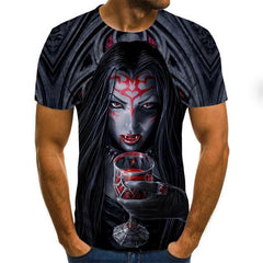 2020 Mens horror T shirts with 3D Zombie Print