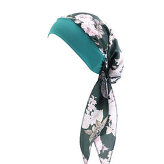 Womens Muslim Hijab Cancer Chemo Flower Print Hat